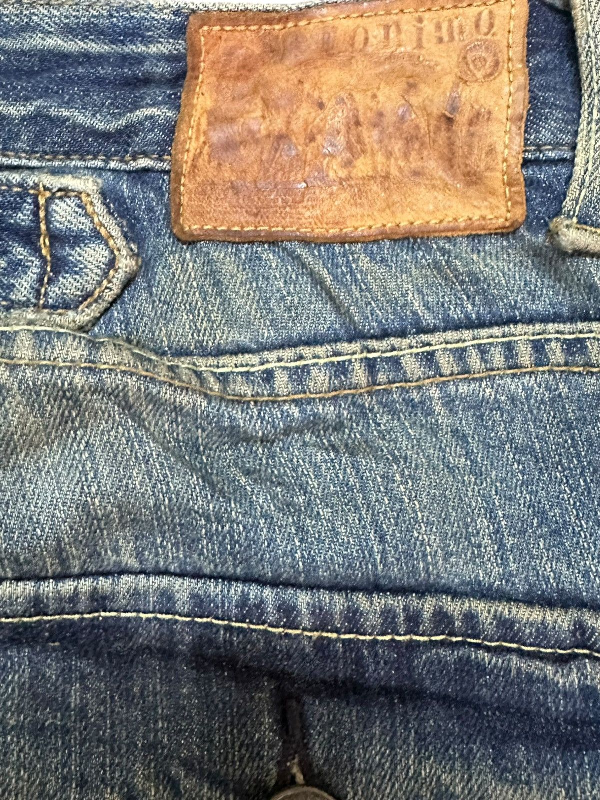 Dolce & Gabbana Vintage Geranimo Buckle Back Mudwash Printed Denim Size US 32 / EU 48 - 9 Thumbnail