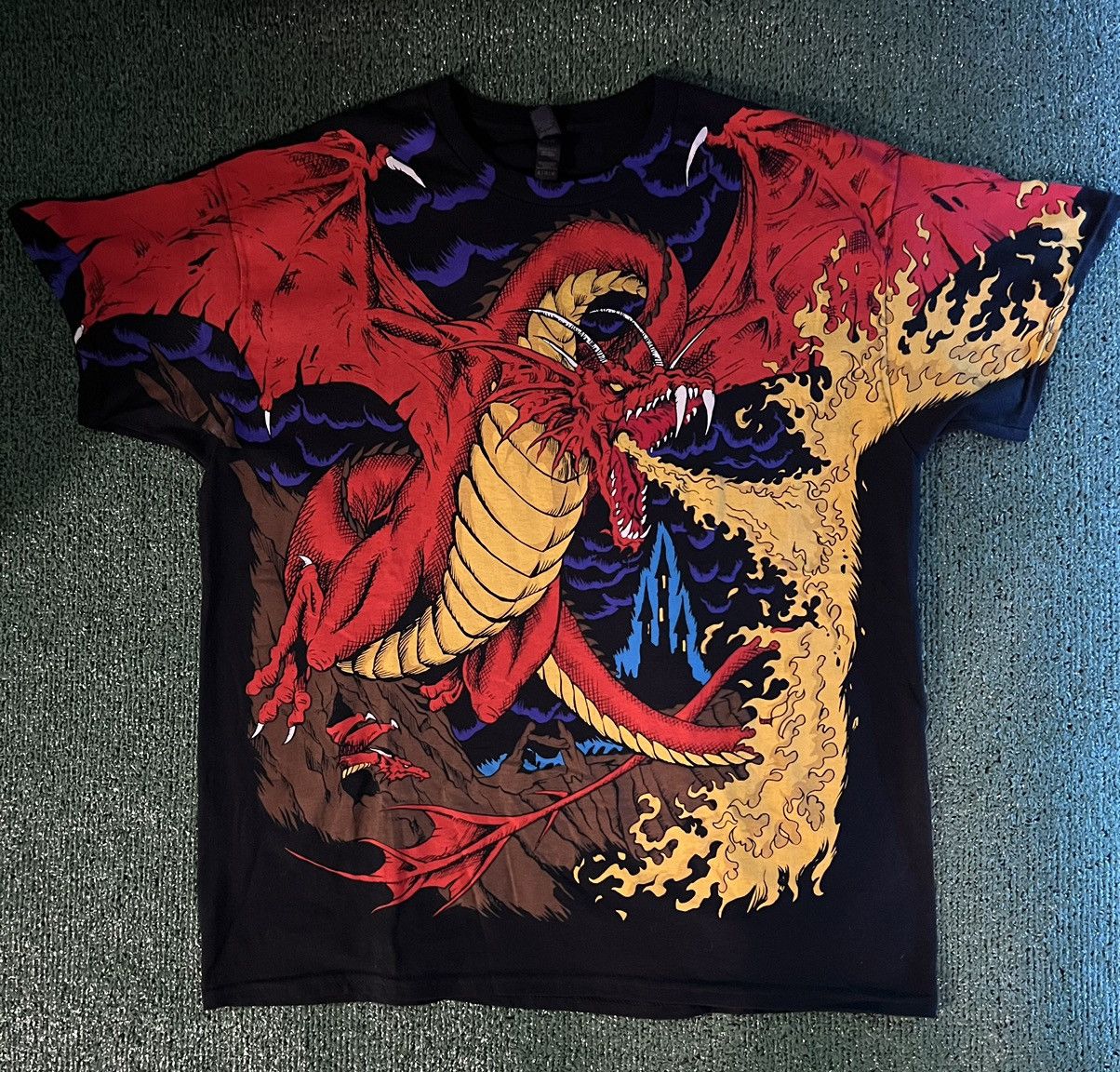 Liquid Blue AOP Modern Liquid Blue Dragon T-Shirt Size Large Size US XL / EU 56 / 4 - 1 Thumbnail