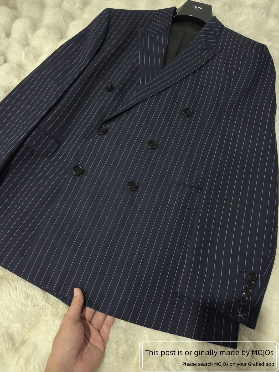 Celine Sz 50 Celine 23AW Runway Stripe Pattern Jacket Size US M / EU 48-50 / 2 - 3 Thumbnail