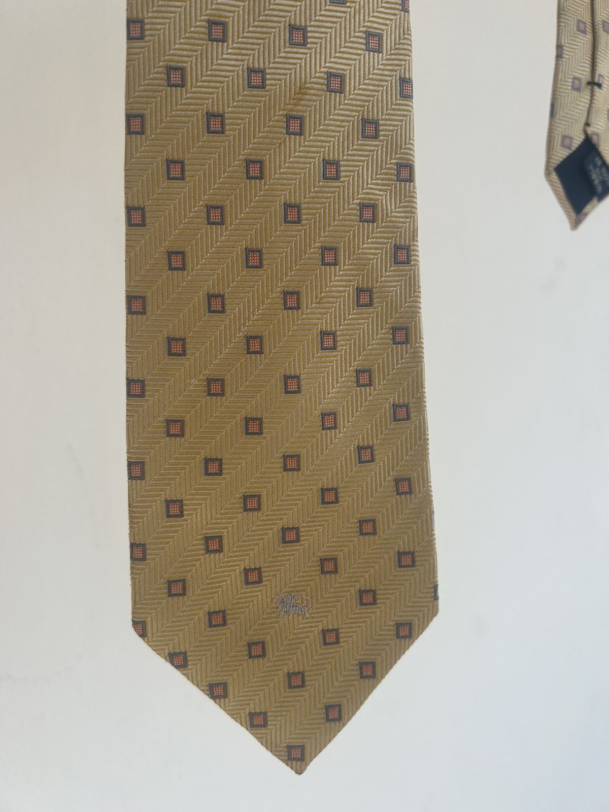 Burberry Burberrys Vintage Tie Gold Size ONE SIZE - 3 Thumbnail