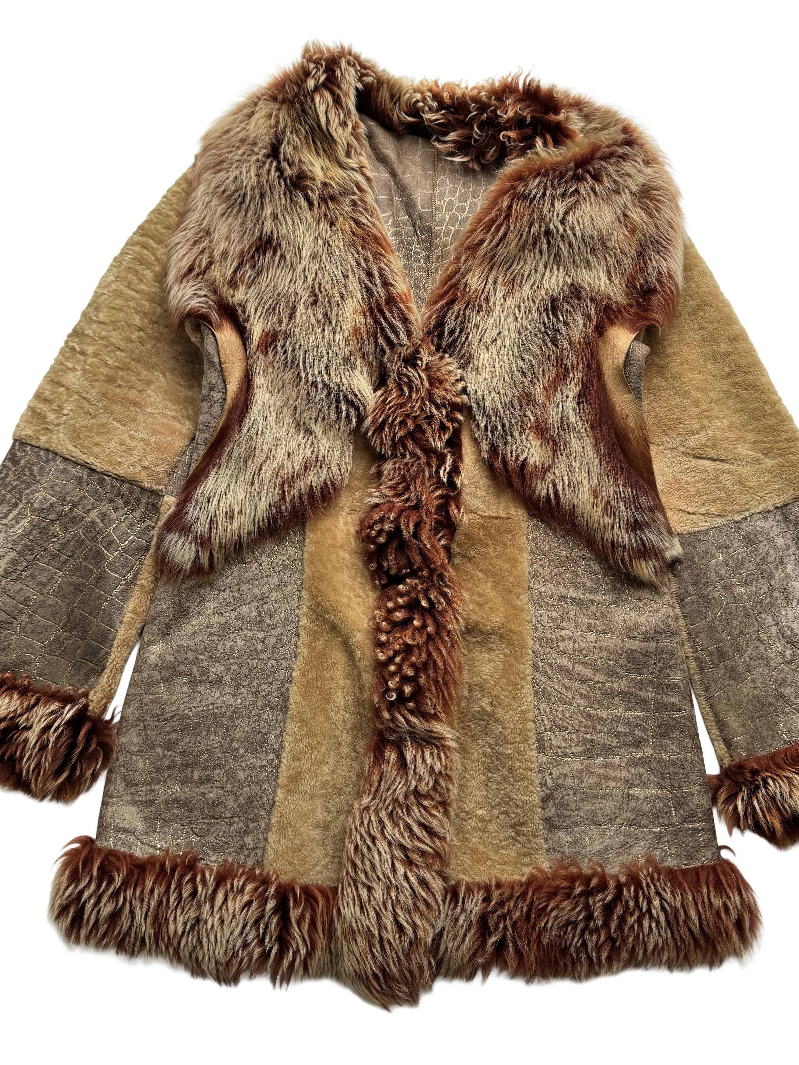 Vintage Vintage Real Sheepskin Coat Size L / US 10 / IT 46 - 6 Thumbnail