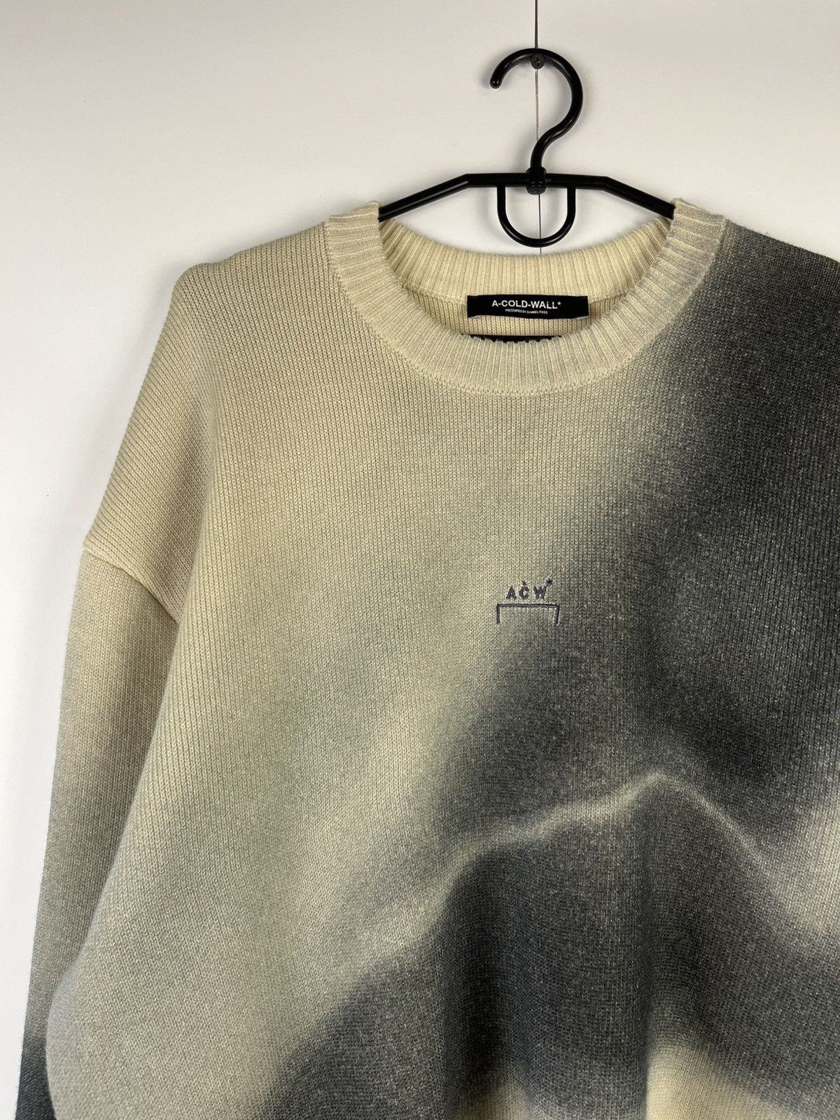 A-COLD-WALL* A-COLD-WALL* Gradient Merino Wool Crewneck Bone Sweater Size US M / EU 48-50 / 2 - 2 Thumbnail