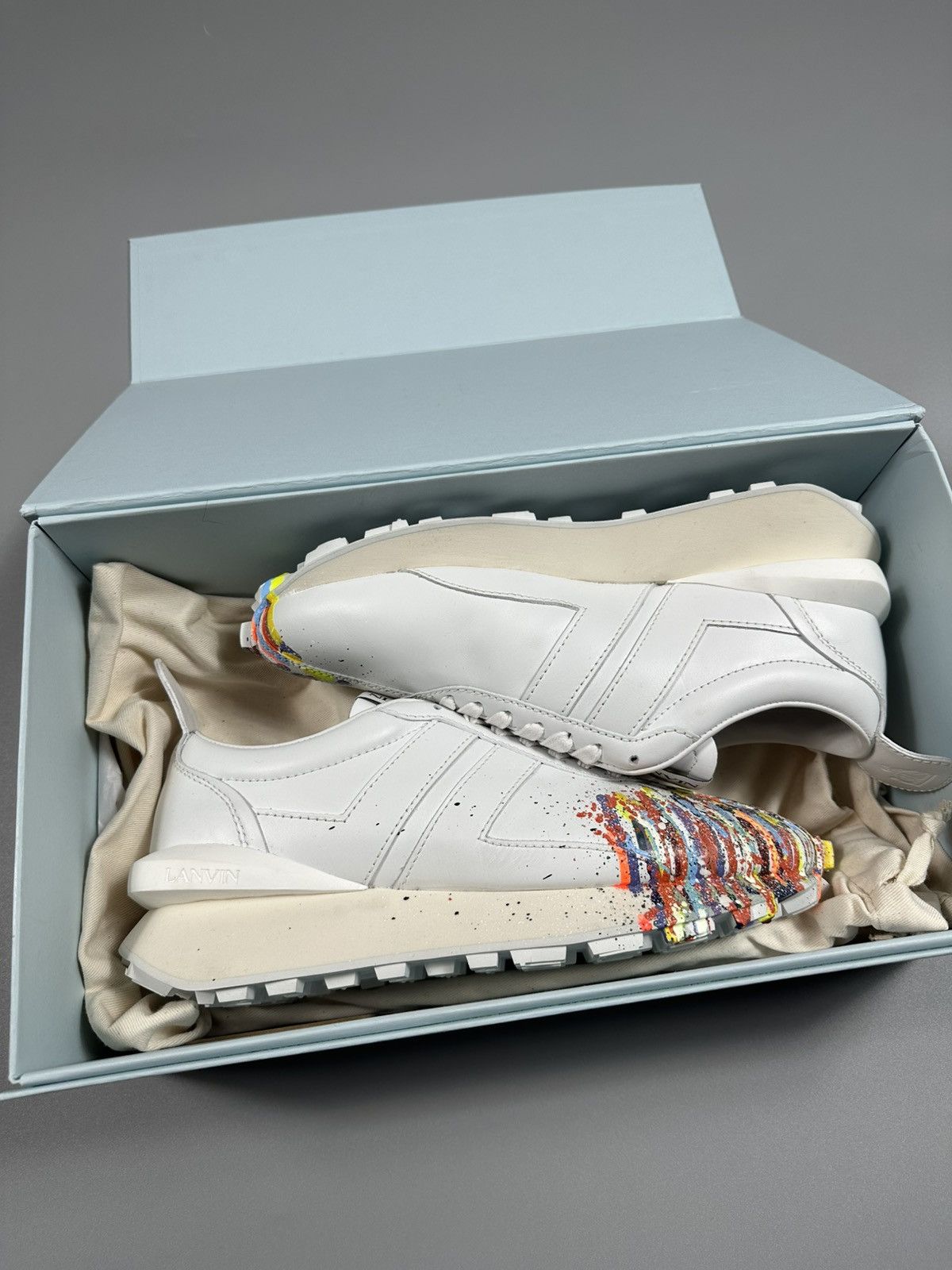 Gallery Dept. × Lanvin Lanvin X Gallery Dept. Painted Bumper Sneakers Size US 7.5 / EU 40-41 - 16 Thumbnail