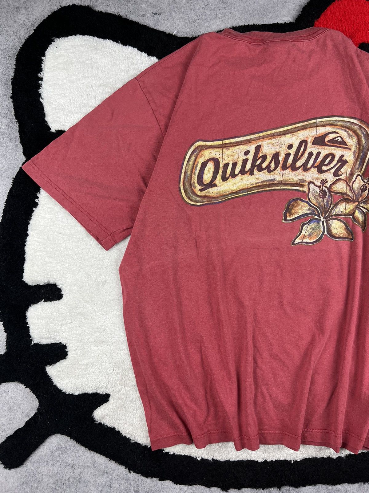 Quiksilver Vintage Quiksilver Surf Sun Faded 90s Flowers Y2K Tee Shirt Size US M / EU 48-50 / 2 - 2 Thumbnail