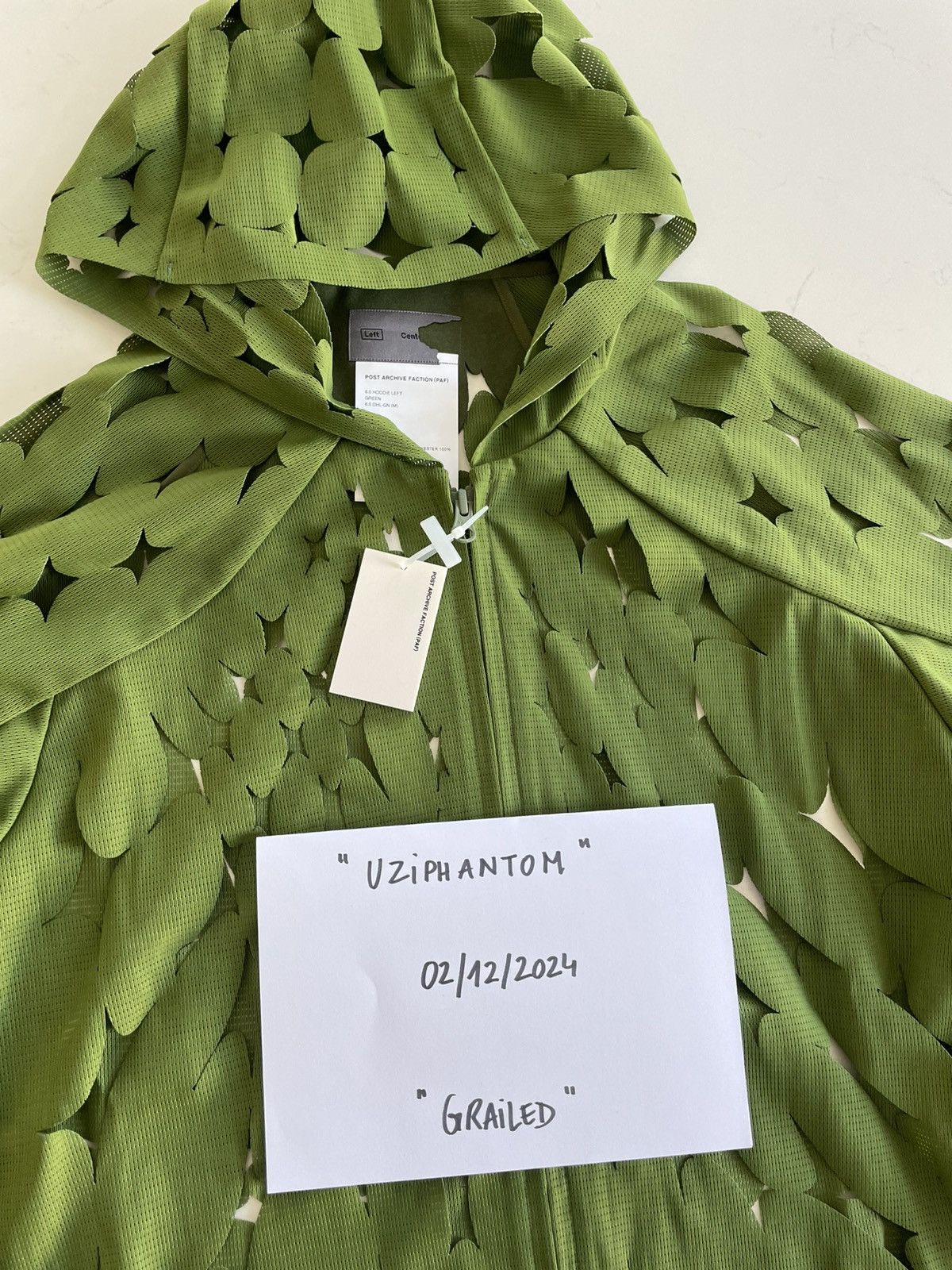 POST ARCHIVE FACTION (PAF) Post Archive Faction (PAF) Green 6.0 Left Hoodie Size US M / EU 48-50 / 2 - 12 Thumbnail