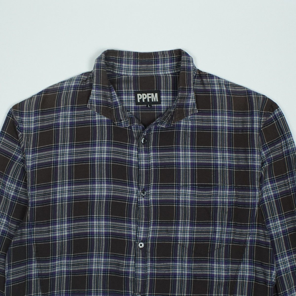 PPFM *NoTariff PPFM Skinny Fit Plaid Shirt Size US S / EU 44-46 / 1 - 4 Thumbnail