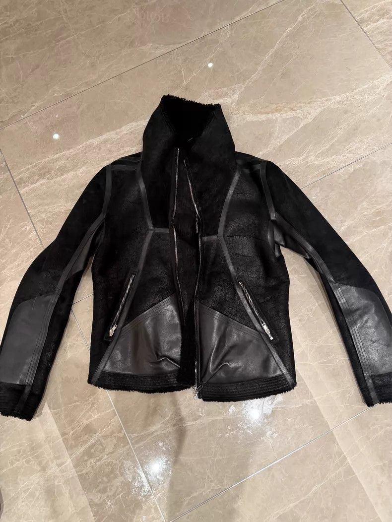 Rick Owens Rick Owens Mainline fur integrated leather jacket Size US L / EU 52-54 / 3 - 1 Thumbnail
