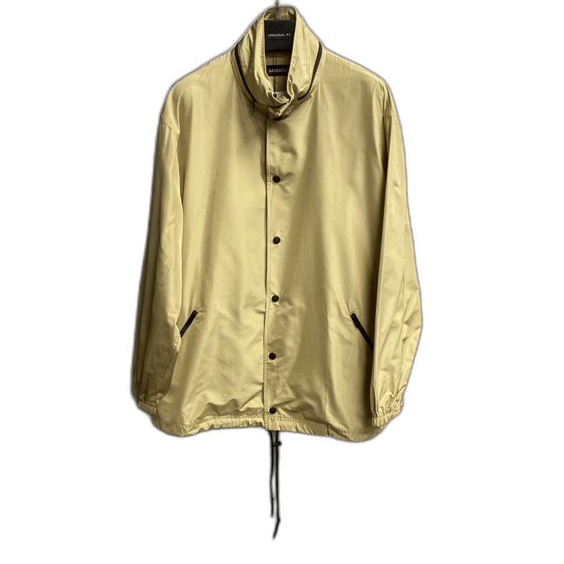 Balenciaga Balenciaga Khaki Logo Print Jacket Size US M / EU 48-50 / 2 - 1 Thumbnail