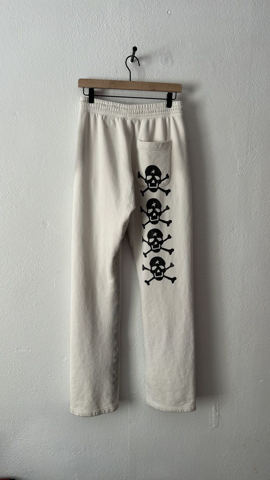 HELLSTAR Hellstar White Skull Sweat Pants Size US 30 / EU 46 - 7 Thumbnail