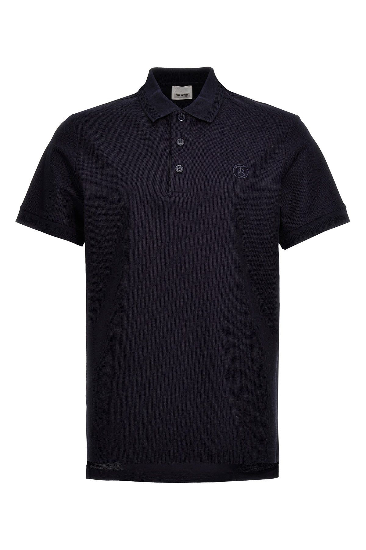 image of Burberry 'eddie' Polo Shirt in Blue, Men's (Size XL)