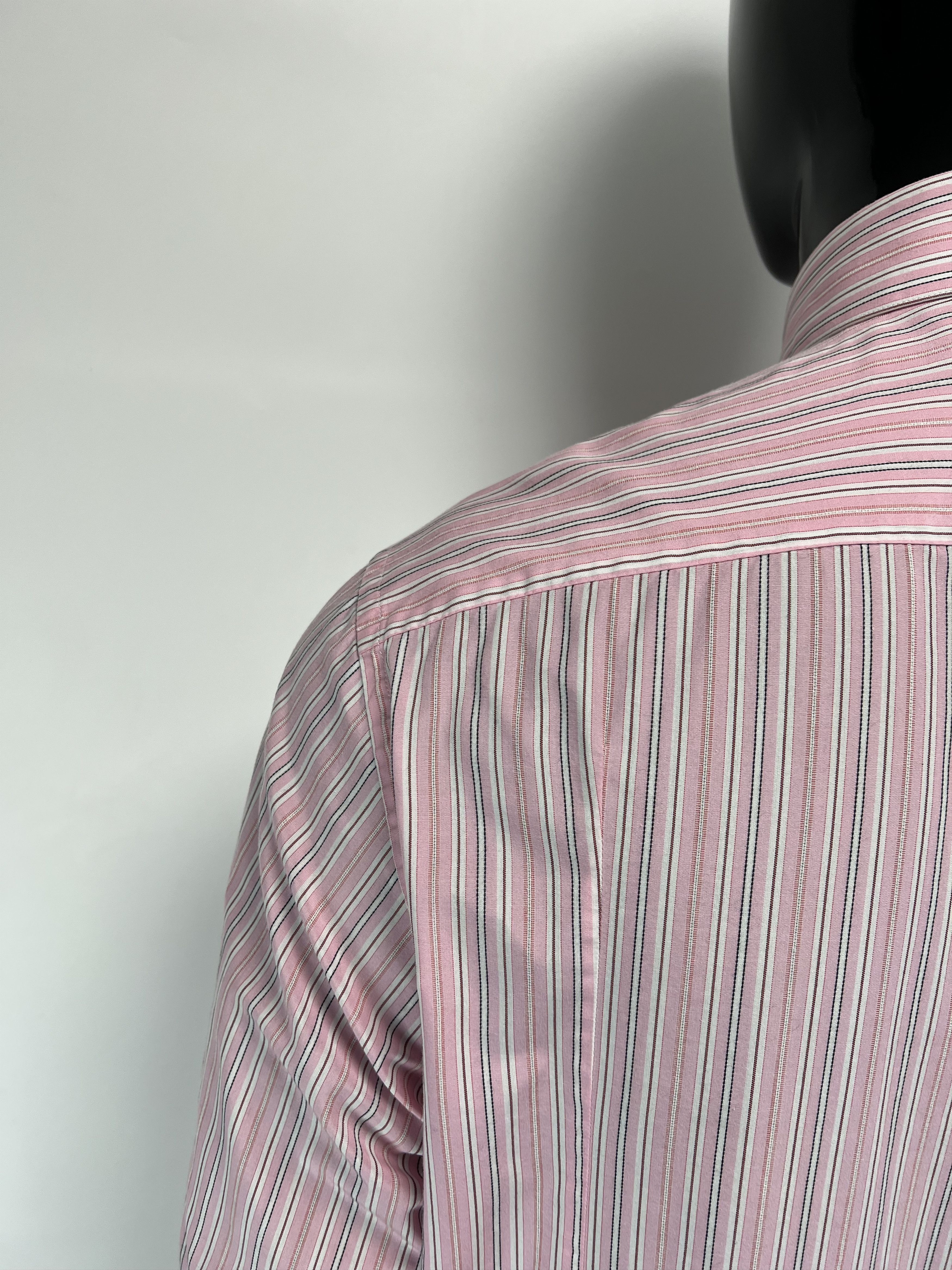 Thierry Mugler Thierry Mugler Striped Long Sleeve Button Up Shirt Size 44 Size US XL / EU 56 / 4 - 12 Thumbnail