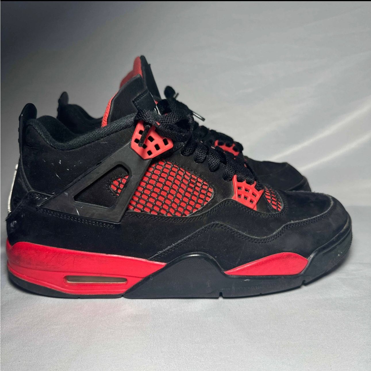 Jordan Brand × Nike Size 9.5 - Nike Air Jordan 4 Retro Red Thunder Men's Shoes Size US 9.5 / EU 42-43 - 1 Thumbnail