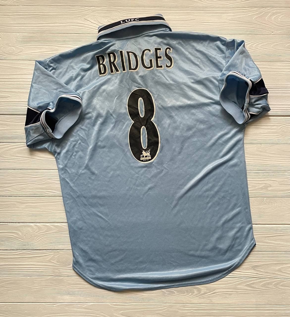 image of Puma Vintage Leeds United Away Shirt 1999/2000 Jersey Size L in Blue, Men's