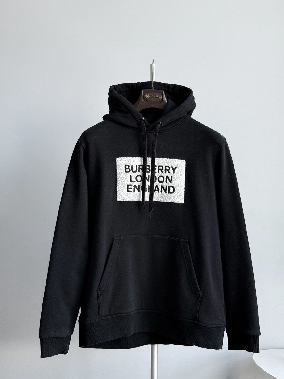Burberry Burberry London England Black Box Logo Hoodie Size M Cotton Size US M / EU 48-50 / 2 - 3 Thumbnail