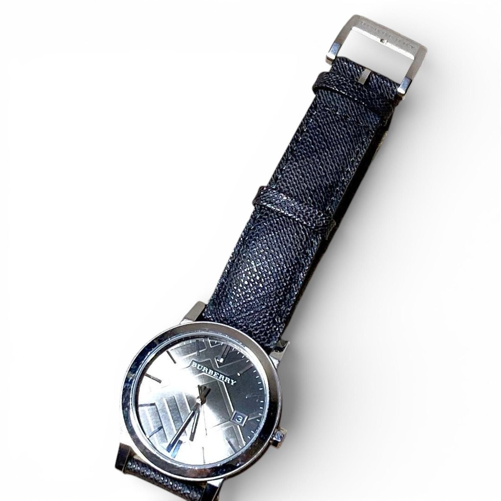Burberry Burberry - Classic Black Leather Strap Watch Size ONE SIZE - 2 Thumbnail