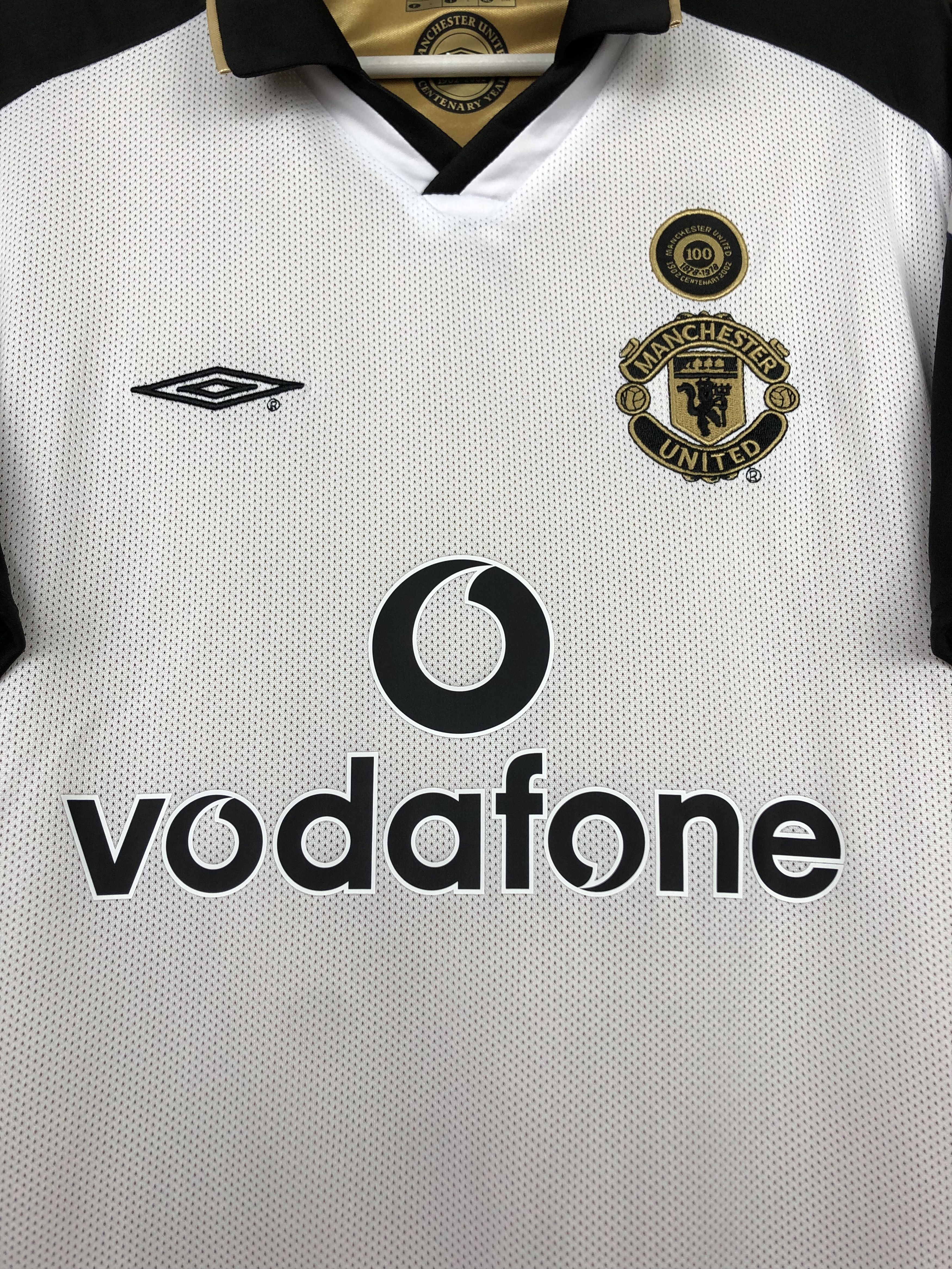 Umbro Manchester United football shirt Soccer #7 Beckham Jersey Size US L / EU 52-54 / 3 - 5 Thumbnail