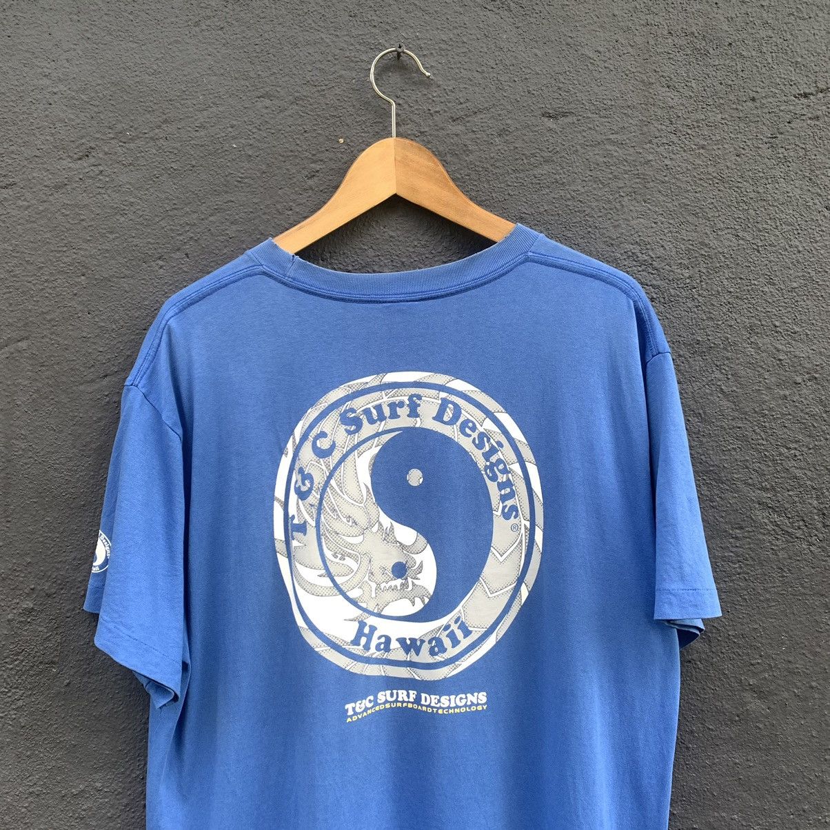 Vintage Thrashed faded 90s t&c surfing tee Size US L / EU 52-54 / 3 - 2 Thumbnail
