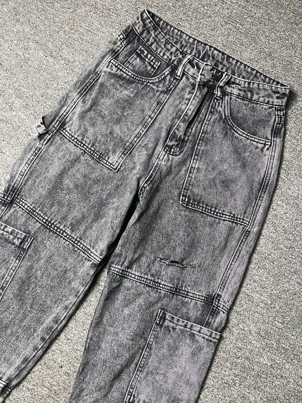 Shein × Vintage SHEIN Brand Cargo Jeans Pants (95) Size US 26 / EU 42 - 4 Thumbnail