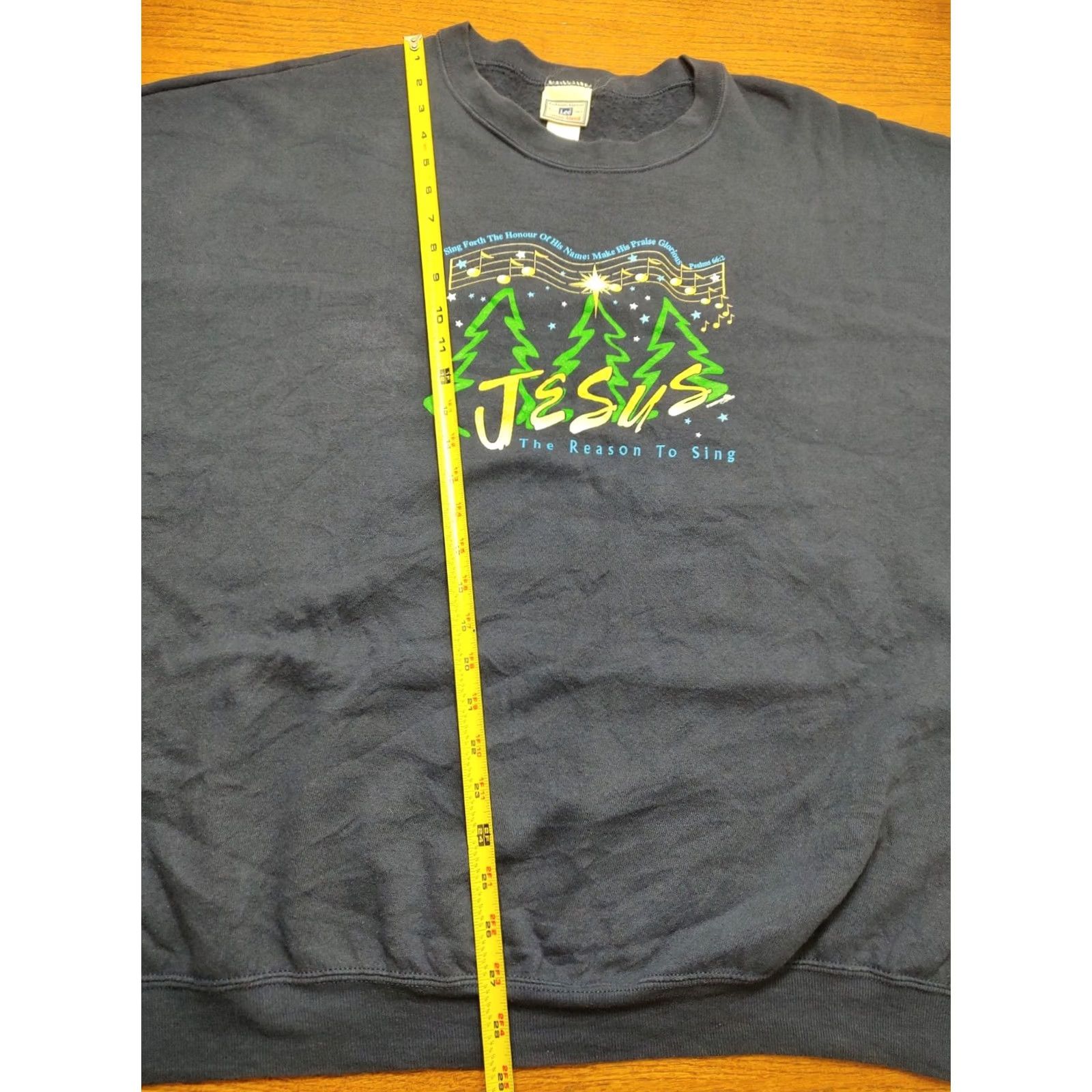 Lee VINTAGE JESUS Sweatshirt Lee 3XL 2002 Christian Blue Crewneck Mens Size US XXL / EU 58 / 5 - 7 Thumbnail