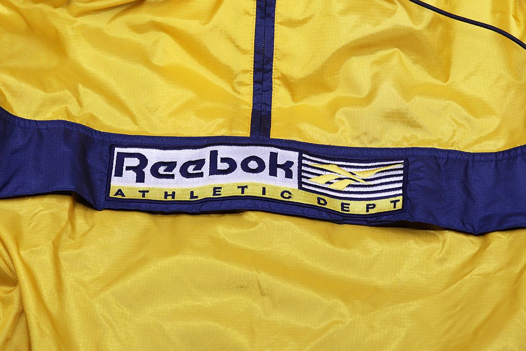 Reebok Vintage Reebok Anorak Jacket Yellow 90s Windbreaker Medium Size US M / EU 48-50 / 2 - 9 Thumbnail