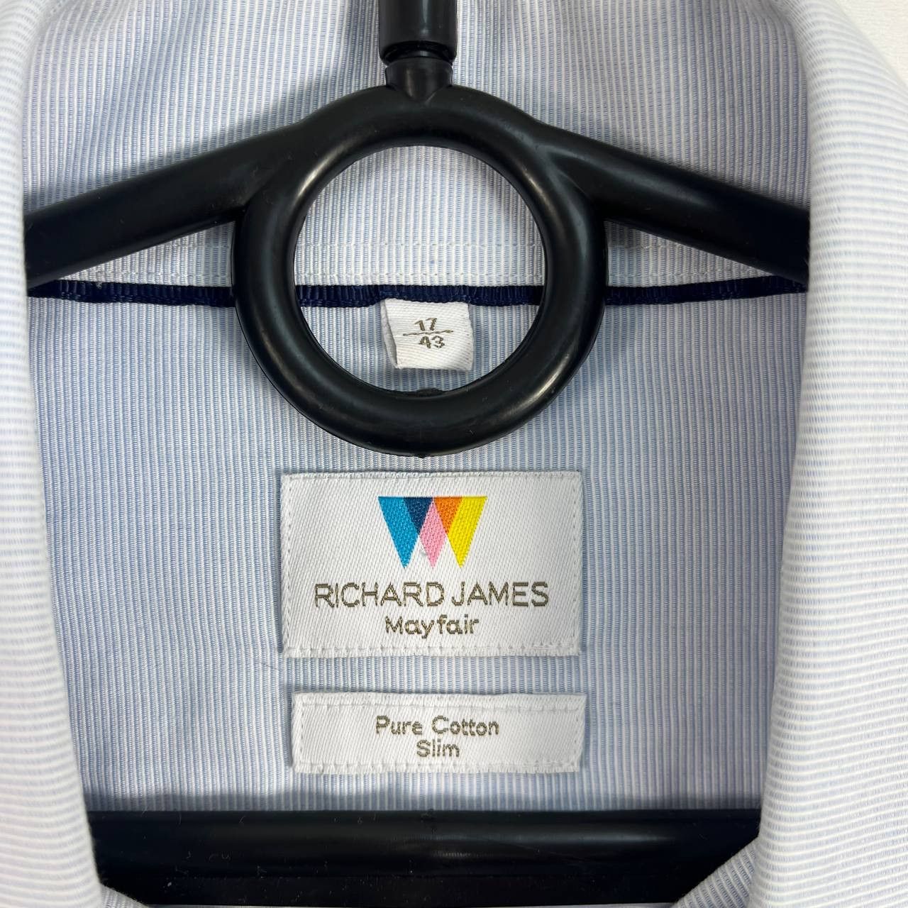 Richard James Richard James Mayfair Pure Cotton Slim Fit Shirt Size 17/43 Size US L / EU 52-54 / 3 - 4 Thumbnail