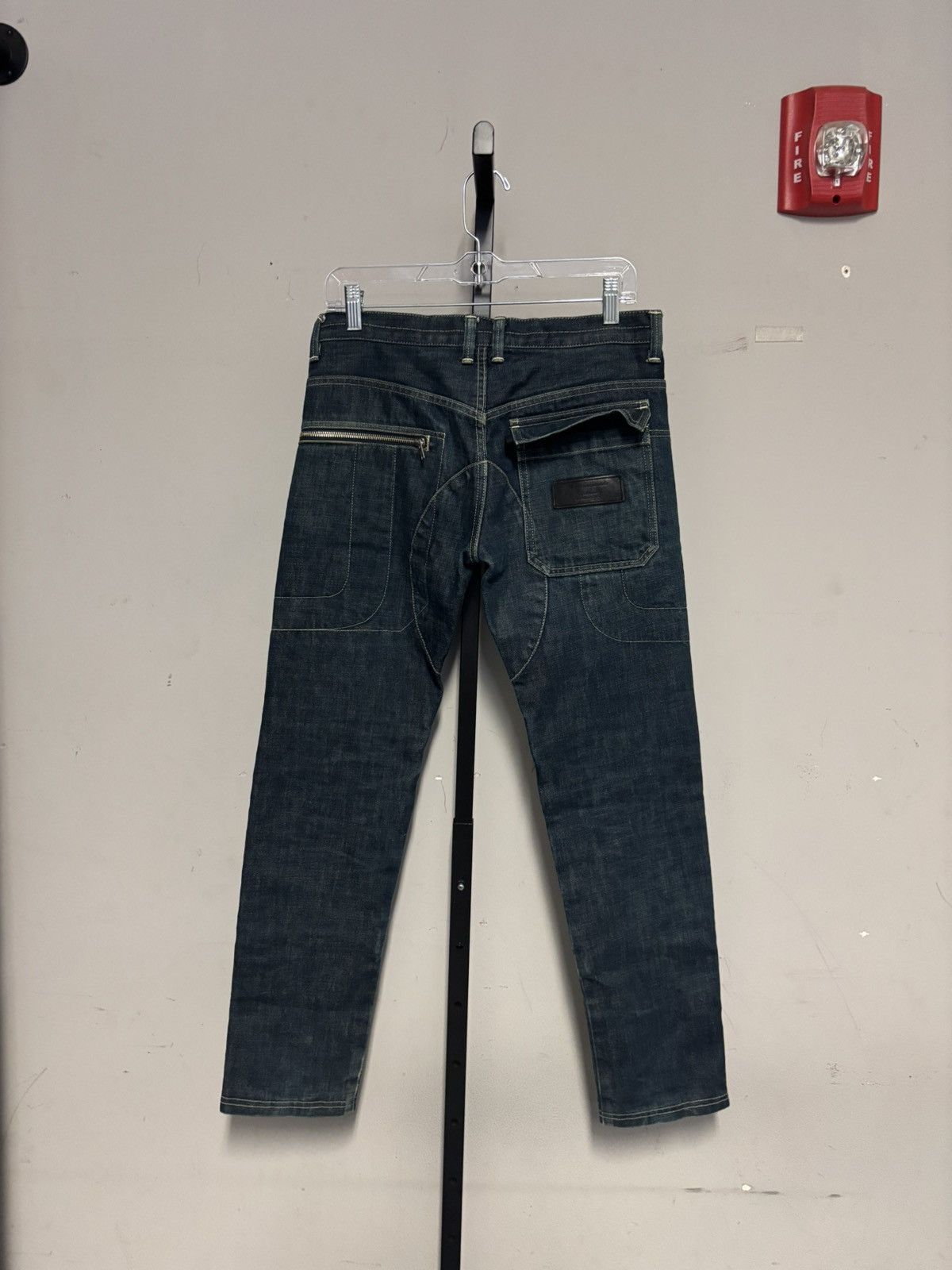 Undercover Undercover AW08 ‘Unrealrealclothes’ Moto Pants Blue Size US 32 / EU 48 - 2 Thumbnail