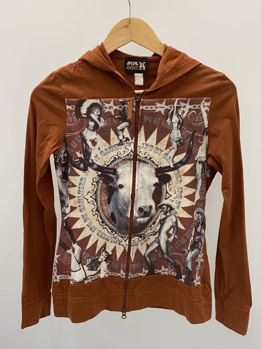Jean Paul Gaultier Cowboy Cowgirl Print Zip Hoodie Size S / US 4 / IT 40 - 1 Thumbnail