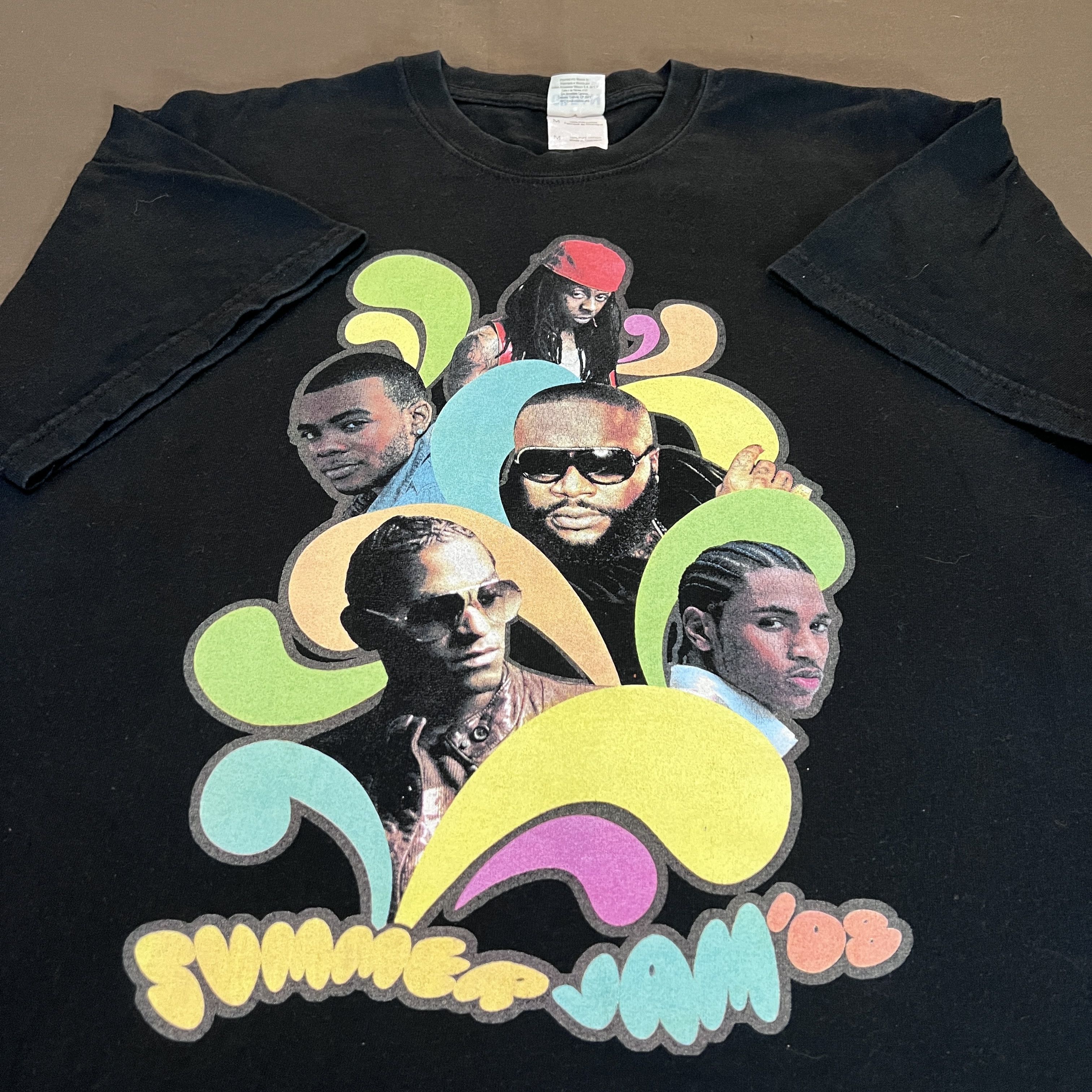 Band Tees × Rap Tees × Vintage Vintage Y2K Summer Jam Tee lil wayne rick ross Ray J Size US M / EU 48-50 / 2 - 1 Thumbnail