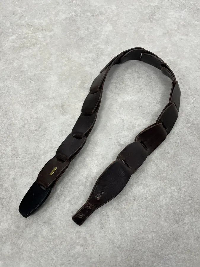 Gucci AW2002 Gucci Brown Leather Belt by Tom Ford Size ONE SIZE - 2 Thumbnail
