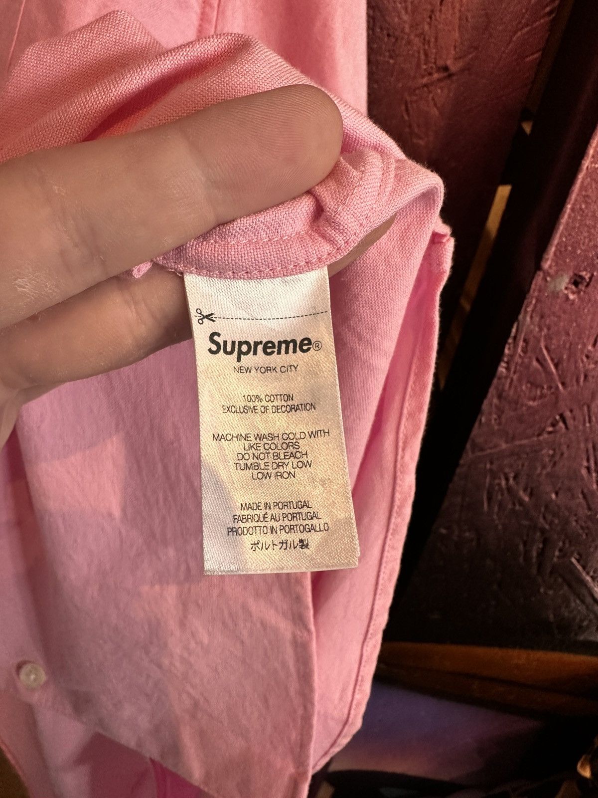 Supreme Supreme Loose Fit S/S Oxford Shirt pink Size US XL / EU 56 / 4 - 8 Thumbnail
