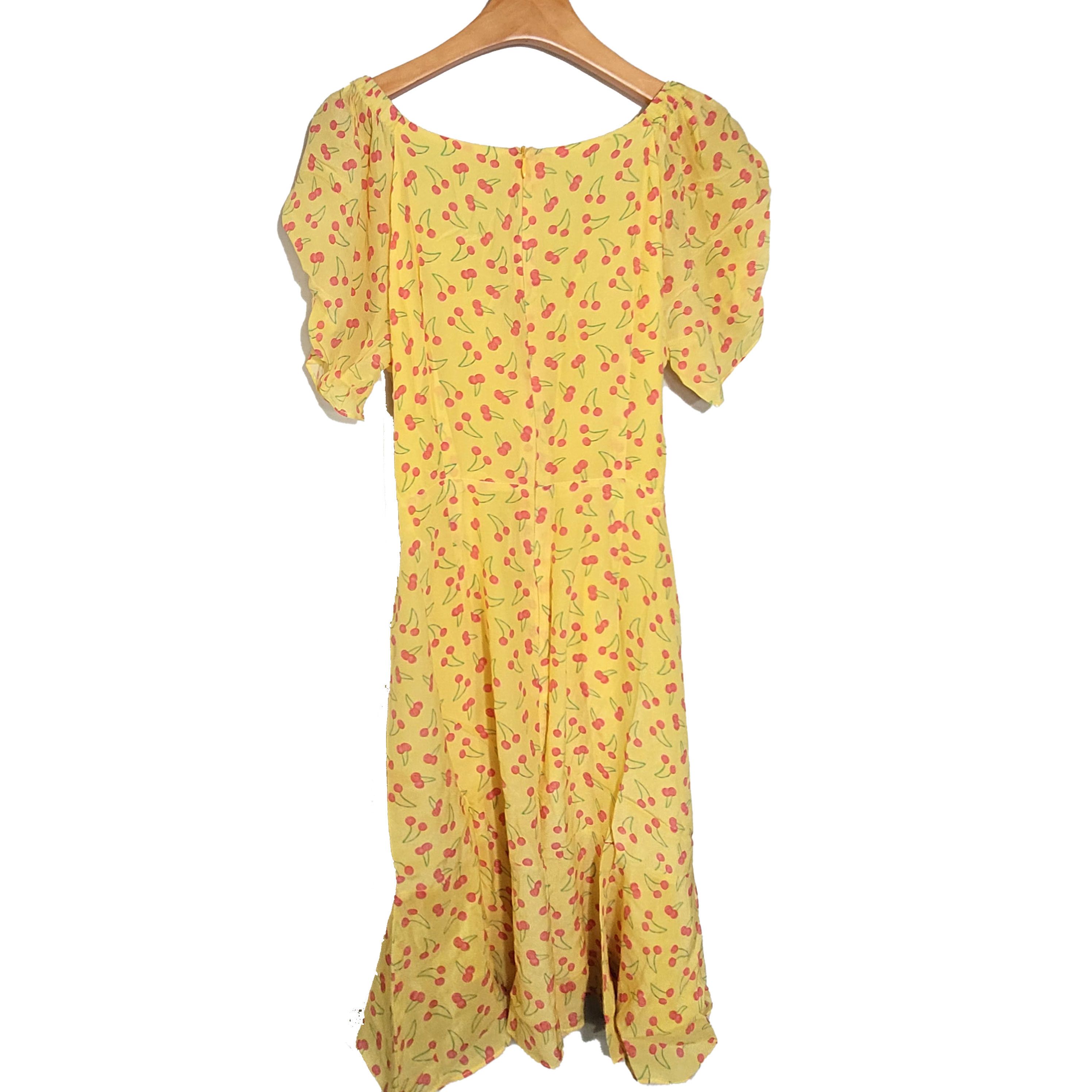 Other Women's 100% Silk Size S Short Sleeve Long Dress SCK226 Size S / US 4 / IT 40 - 2 Thumbnail