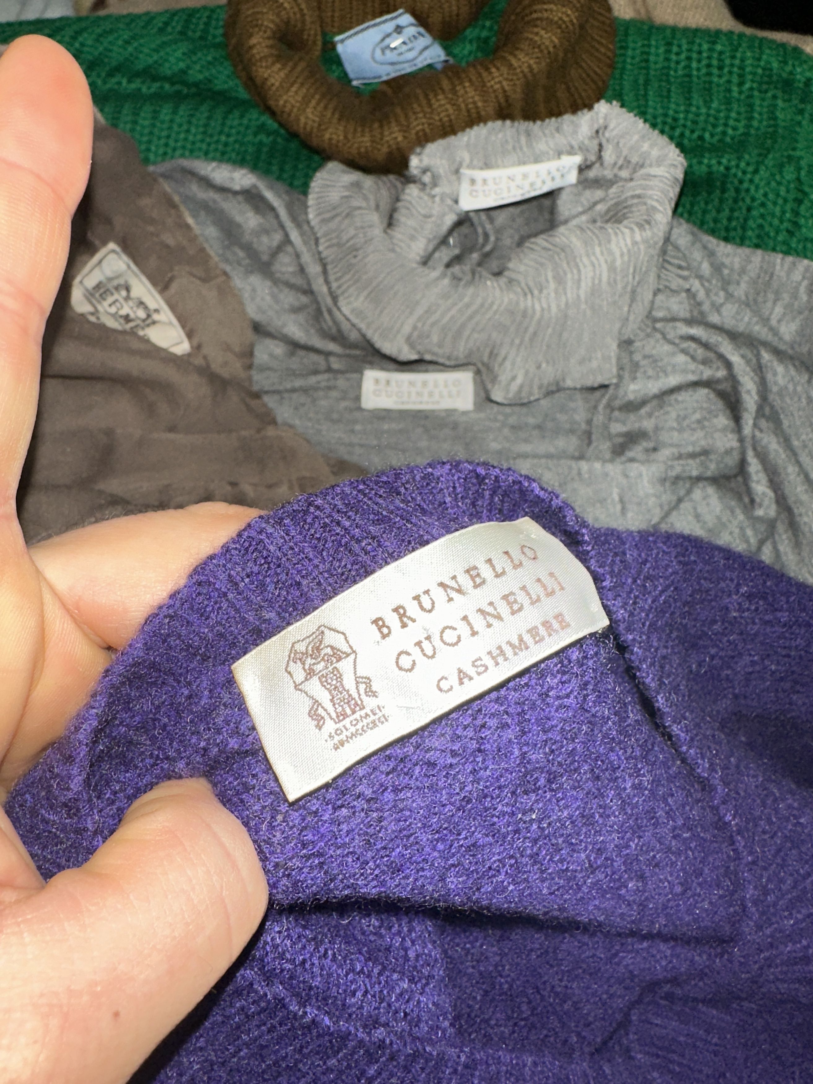 Brunello Cucinelli Brunello Cucinelli Cashmere V Neck Knit Size 54 56 XL 2XL Size US XL / EU 56 / 4 - 3 Thumbnail