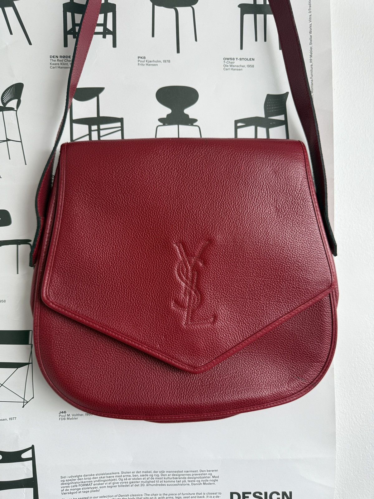 Yves Saint Laurent Vintage 90s Yves Saint Laurent YSL logo leather crossbodybag Size ONE SIZE - 3 Thumbnail