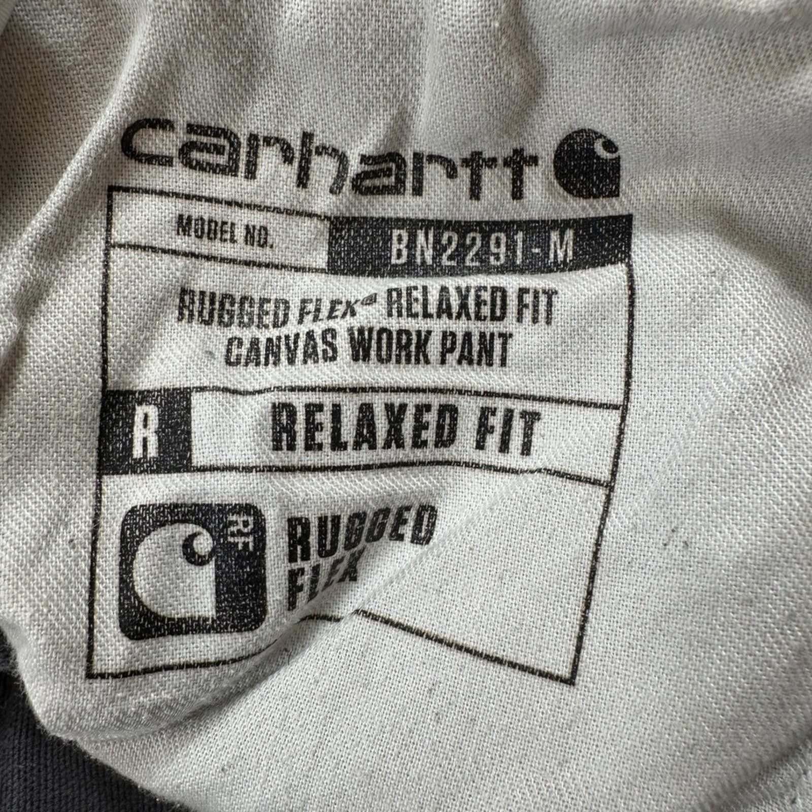 Carhartt Carhartt BM2291-M Relaxed Fit Rugged Flex Canvas Pants 32x30 Size US 32 / EU 48 - 7 Thumbnail