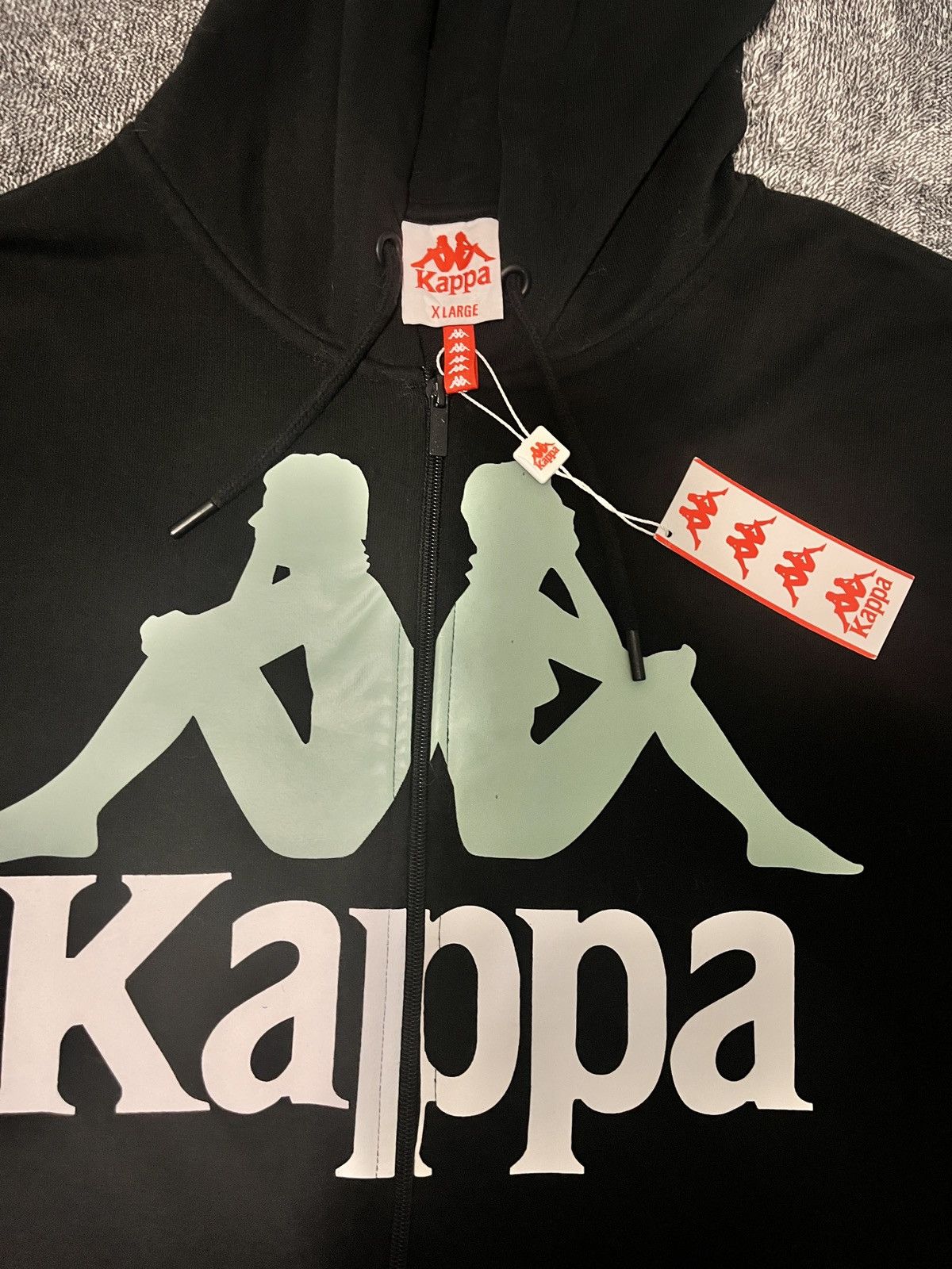 Kappa NWT Black & Teal Kappa Zip-Up Jacket- Size Mens XL Size US XL / EU 56 / 4 - 2 Thumbnail