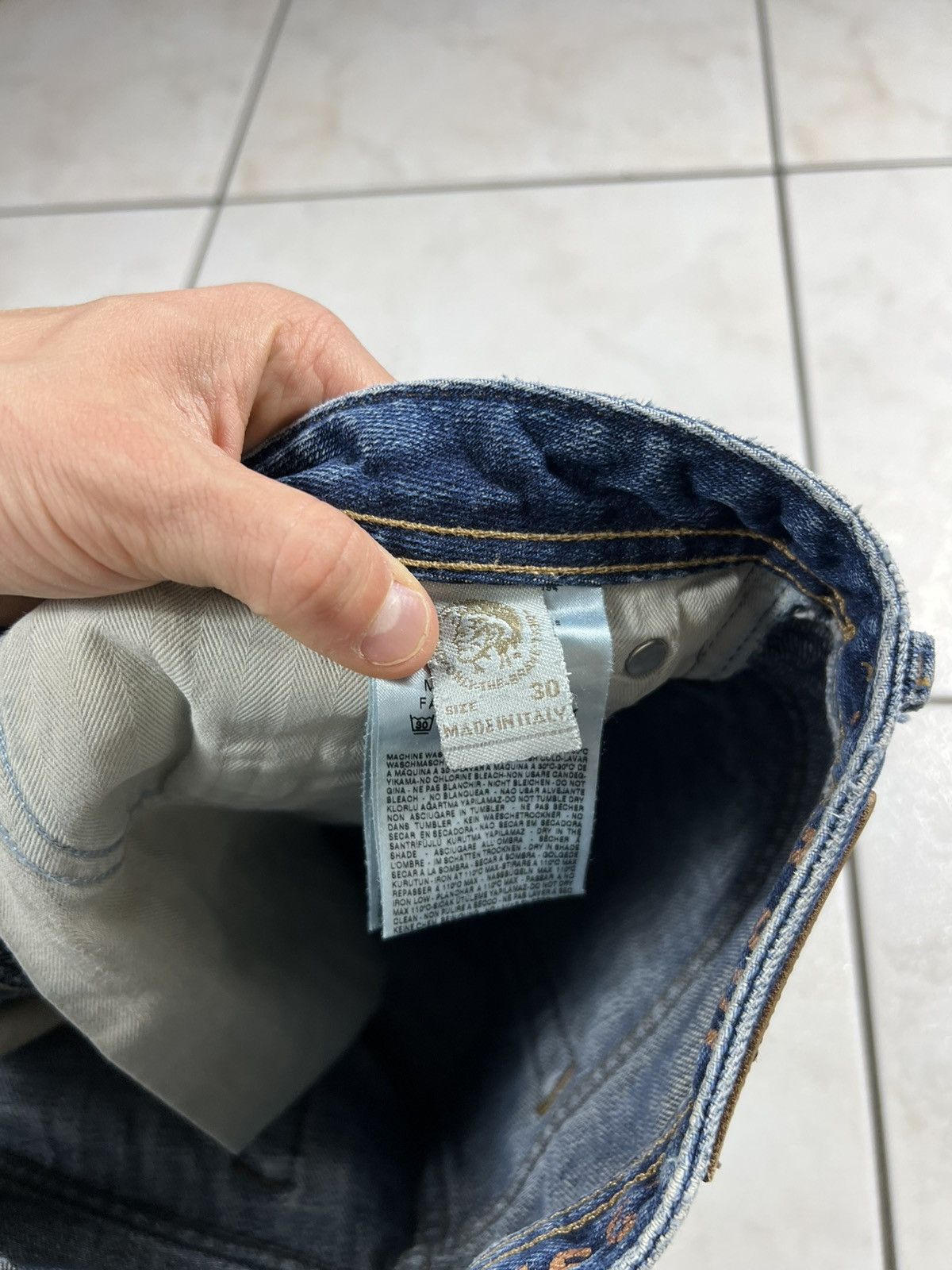 Diesel Vintage Diesel shioner distressed denim jeans slim skinny Size US 30 / EU 46 - 18 Thumbnail