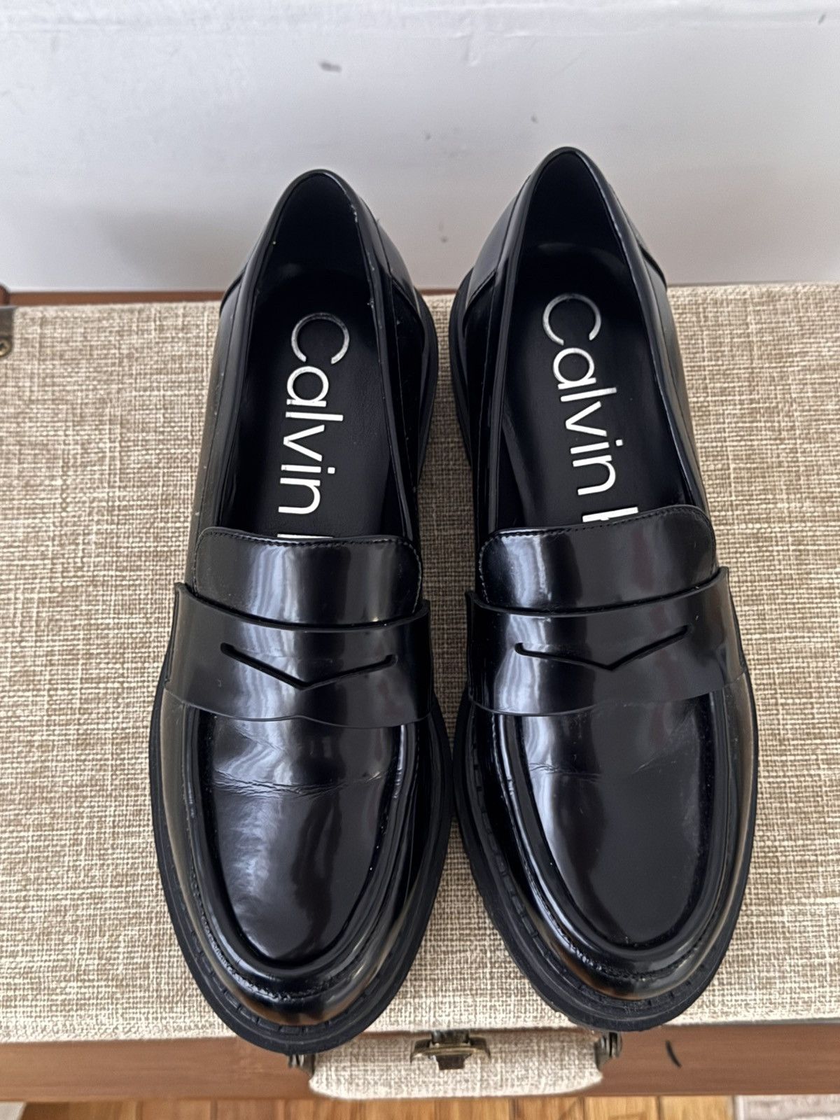 Calvin Klein Grant Lug Sole Penny Loafers Size US 6.5 / IT 36.5 - 4 Thumbnail