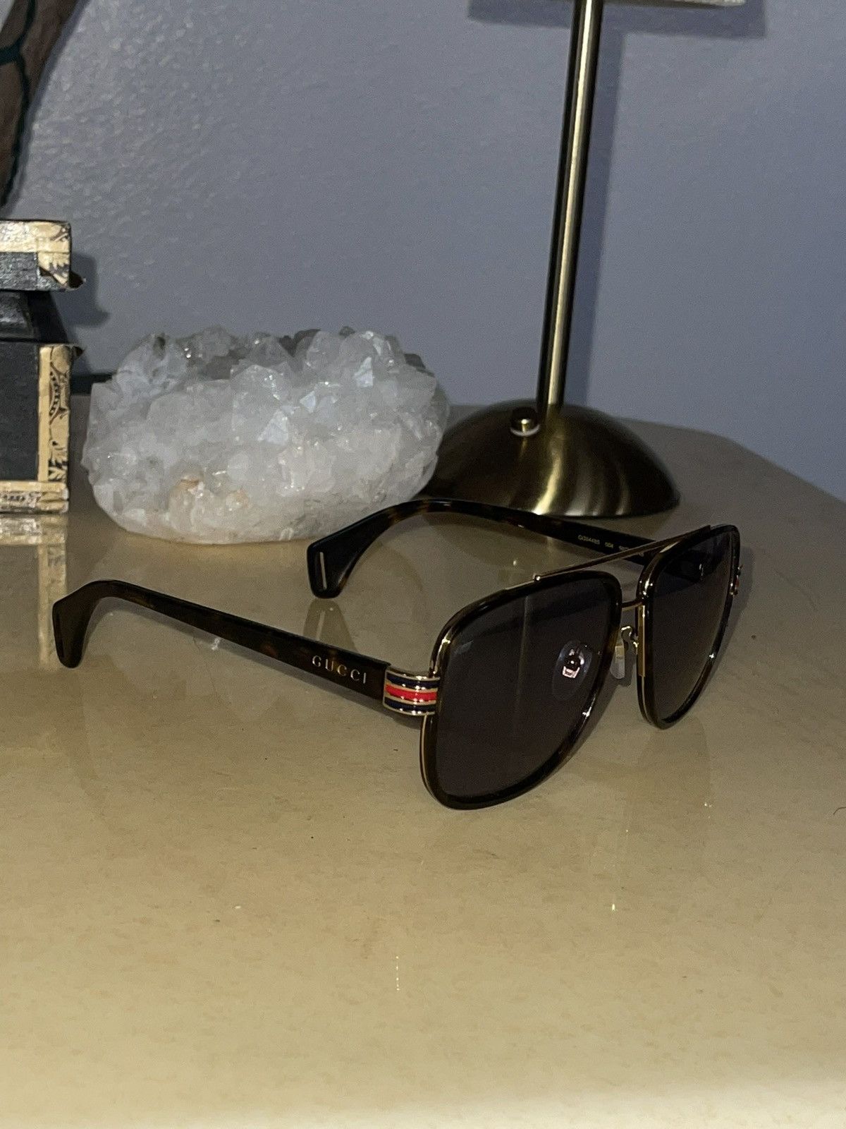 Gucci Men’s Aviator Gucci Sunglasses Size ONE SIZE - 4 Thumbnail