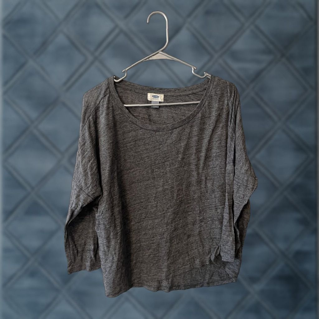 Old Navy Old Navy Womens Round Neck 3/4 Sleeve Top Tee Gray Medium Size M / US 6-8 / IT 42-44 - 1 Thumbnail
