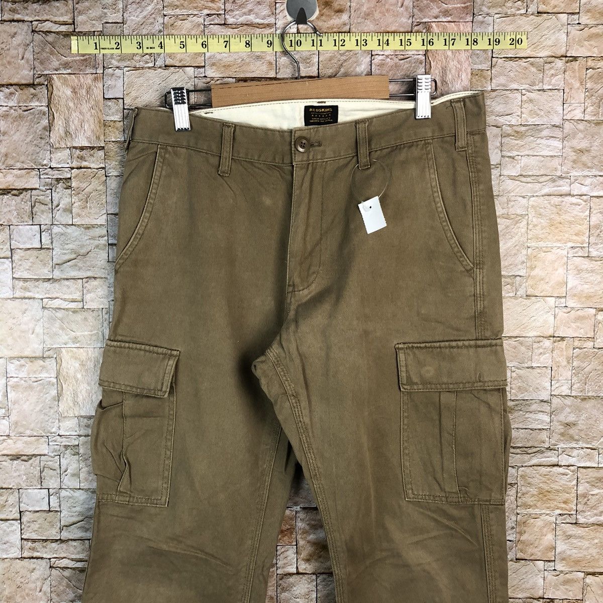 Japanese Brand Red Skins Brown utility Cargo Multipocket Pants #A650 Size US 31 - 5 Thumbnail