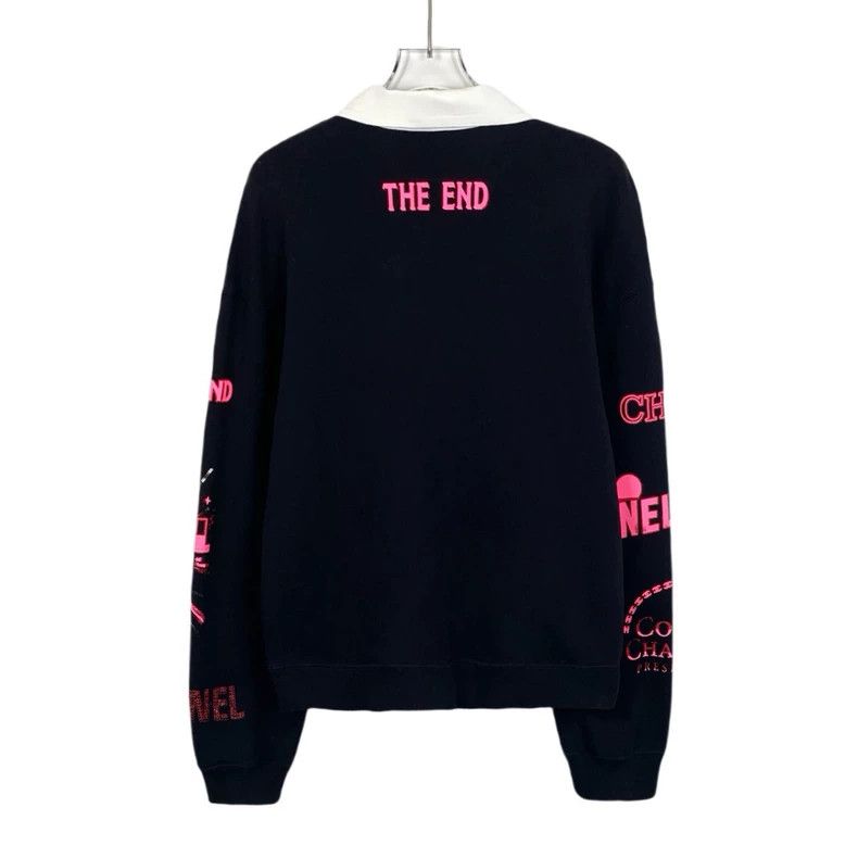 Chanel Chanel Color-blocked graffiti letter print cotton long-slee Size M / US 6-8 / IT 42-44 - 2 Thumbnail