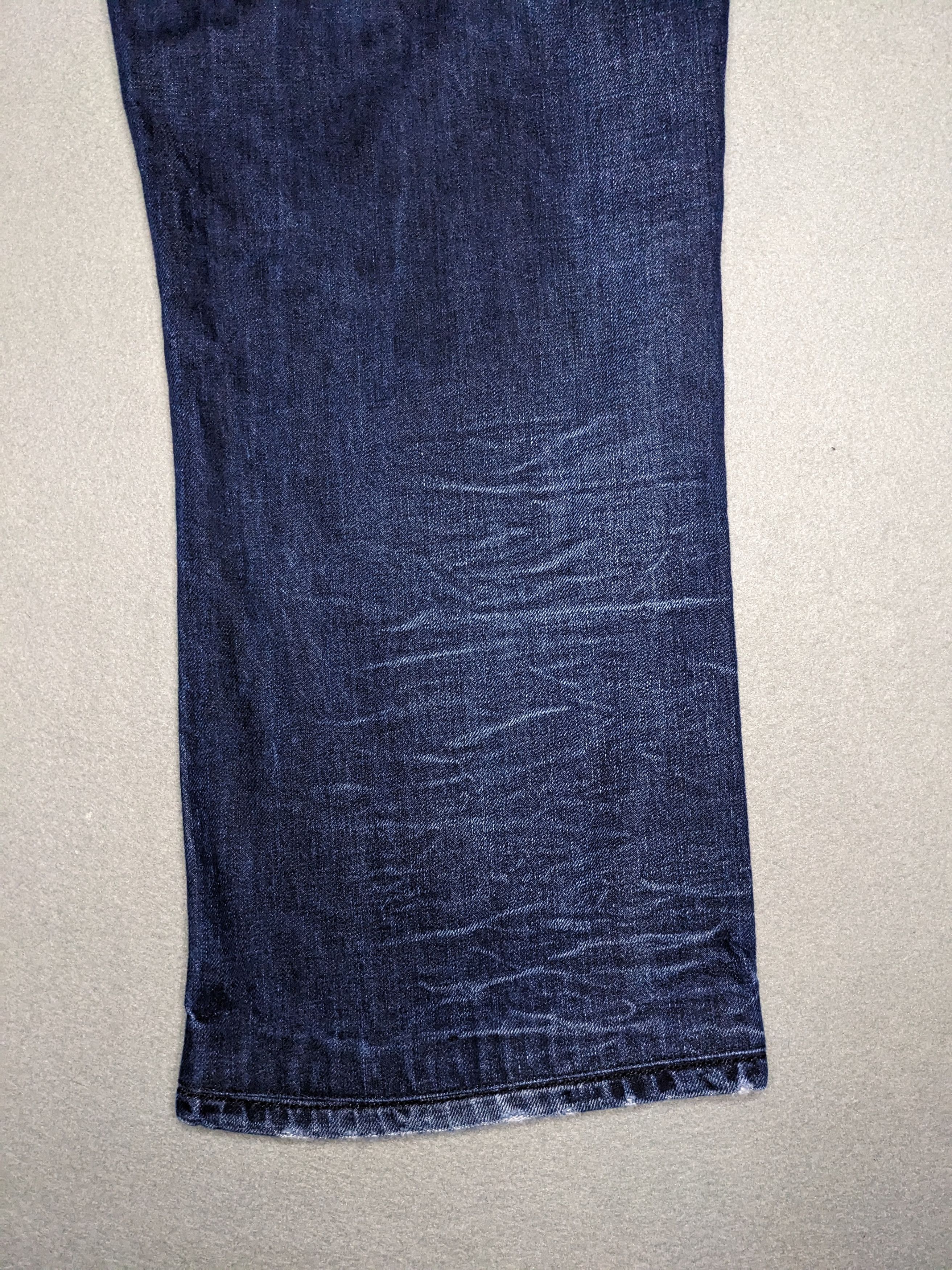 Diesel Diesel Zathan Jeans Mens 42x28 Blue Dark Wash Bootcut Italy Size US 42 / EU 58 - 8 Thumbnail
