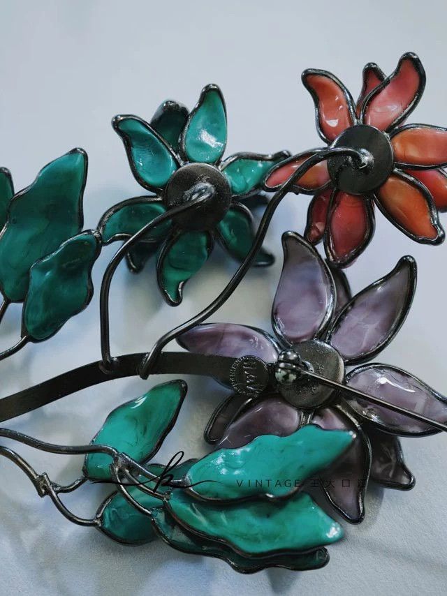 Other Histoire de Verre Vintage Glass Brooch & Clip-On Earrings Size ONE SIZE - 5 Thumbnail