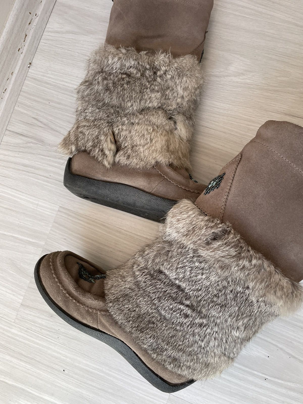Vintage y2k faux fur boots Size US 6 / IT 36 - 16 Thumbnail