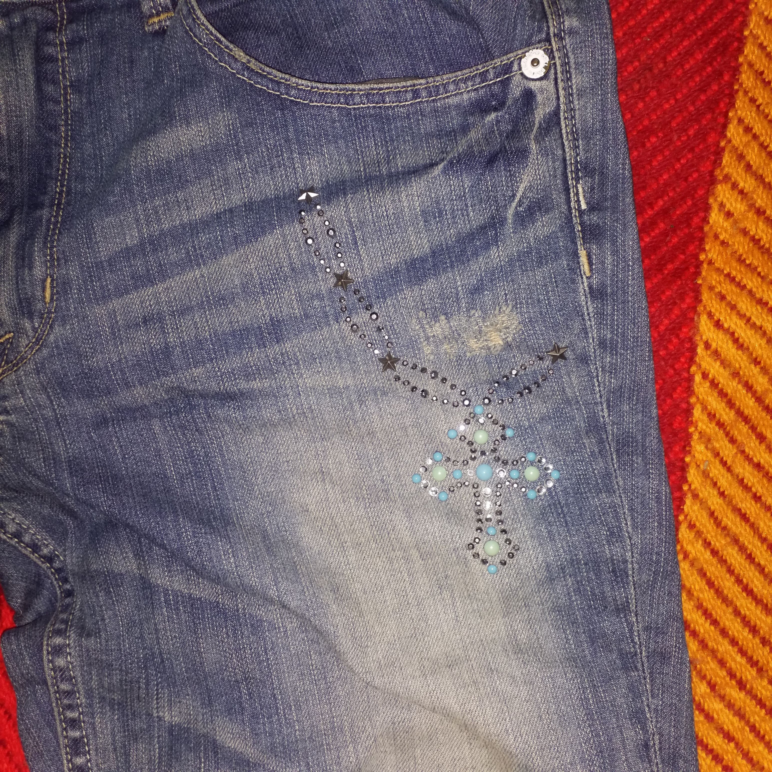 Japanese Brand JAPAN BRAND ELASTIC JEANS DISSTRESS RARE NICE NICE NICE 😘😘 Size 36" / US 14 / IT 50 - 1 Thumbnail