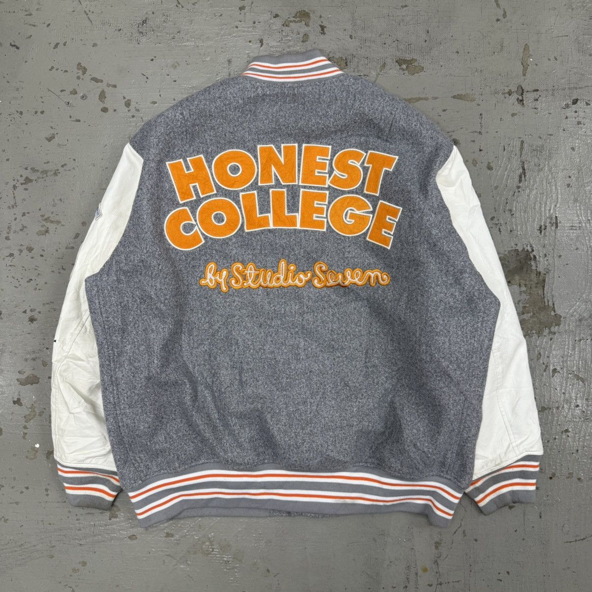Japanese Brand Honest college by studio seven quilted varsity Jacket Size US L / EU 52-54 / 3 - 2 Thumbnail