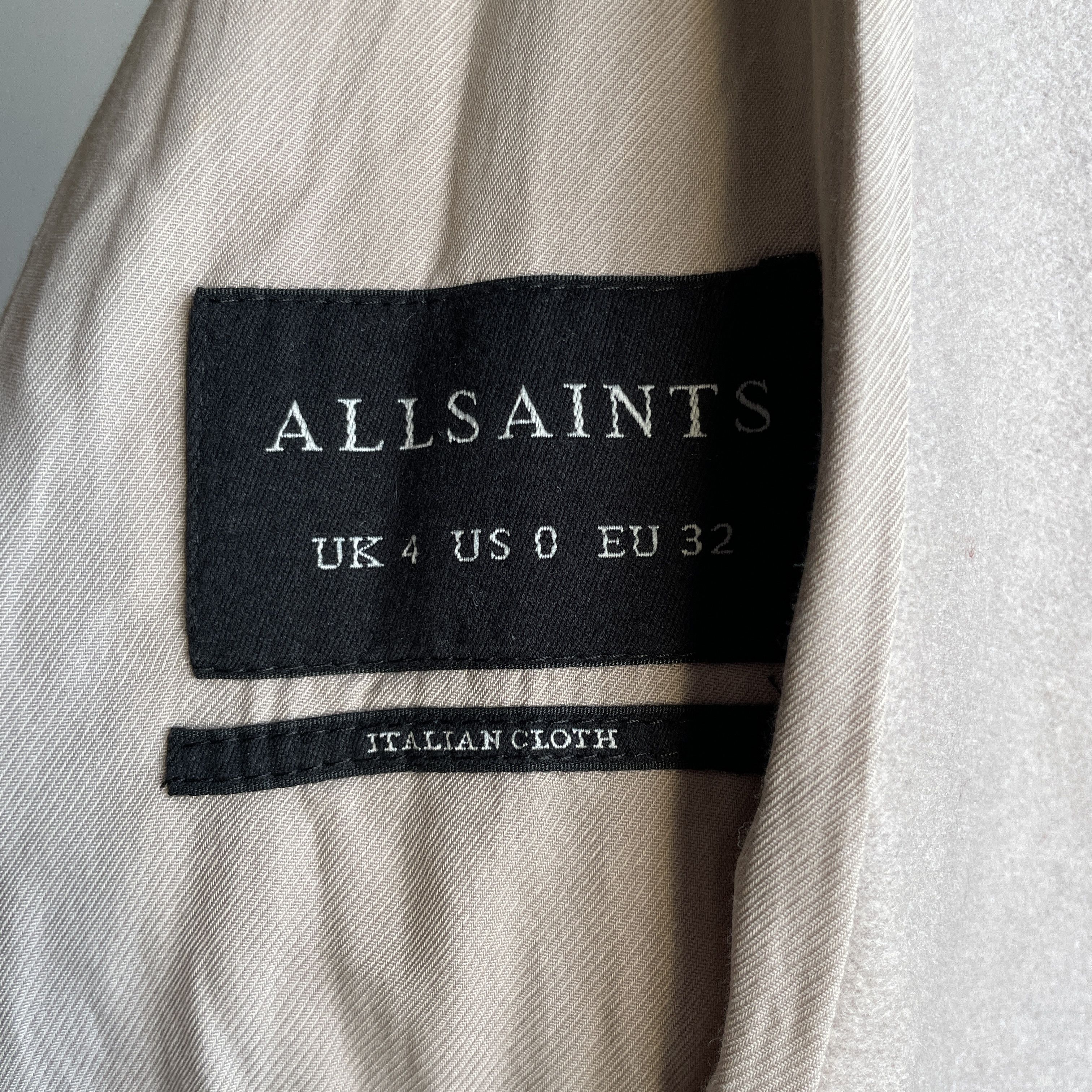 Allsaints Allsaints City Monument Toggle Buckle Asymmetric Womens Coat Size XS / US 0-2 / IT 36-38 - 10 Thumbnail