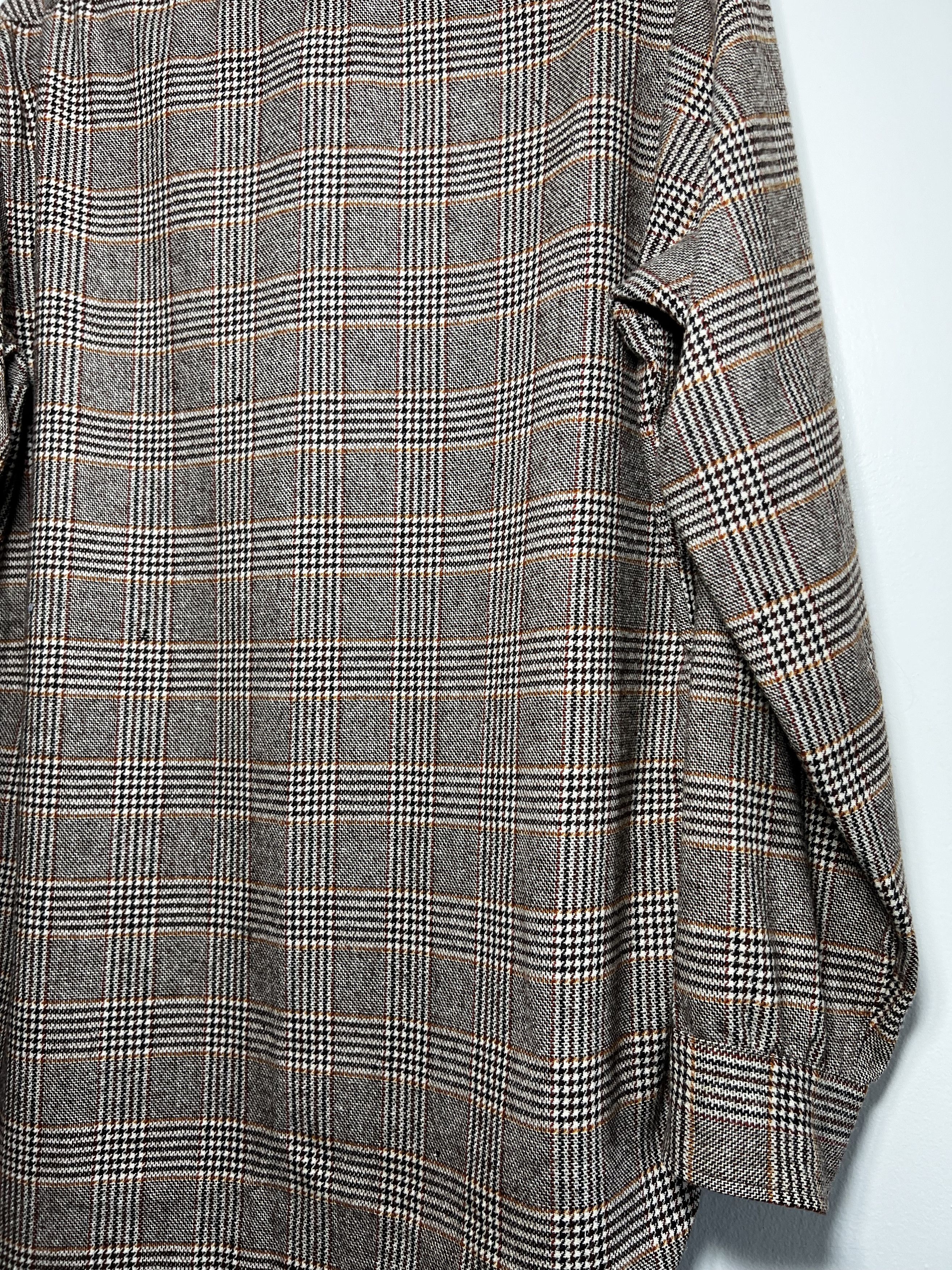 Pendleton × Vintage Vintage 1960's-1970's Pendleton Brown Plaid Shirt Size US M / EU 48-50 / 2 - 9 Thumbnail