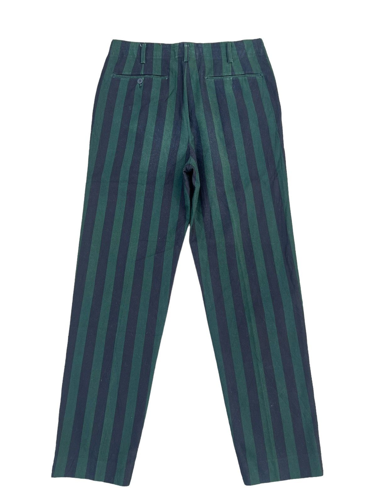 Michiko Koshino Vintage 90s Michiko Koshino Japan Border Stripe Trouser Pant Size US 30 / EU 46 - 2 Thumbnail