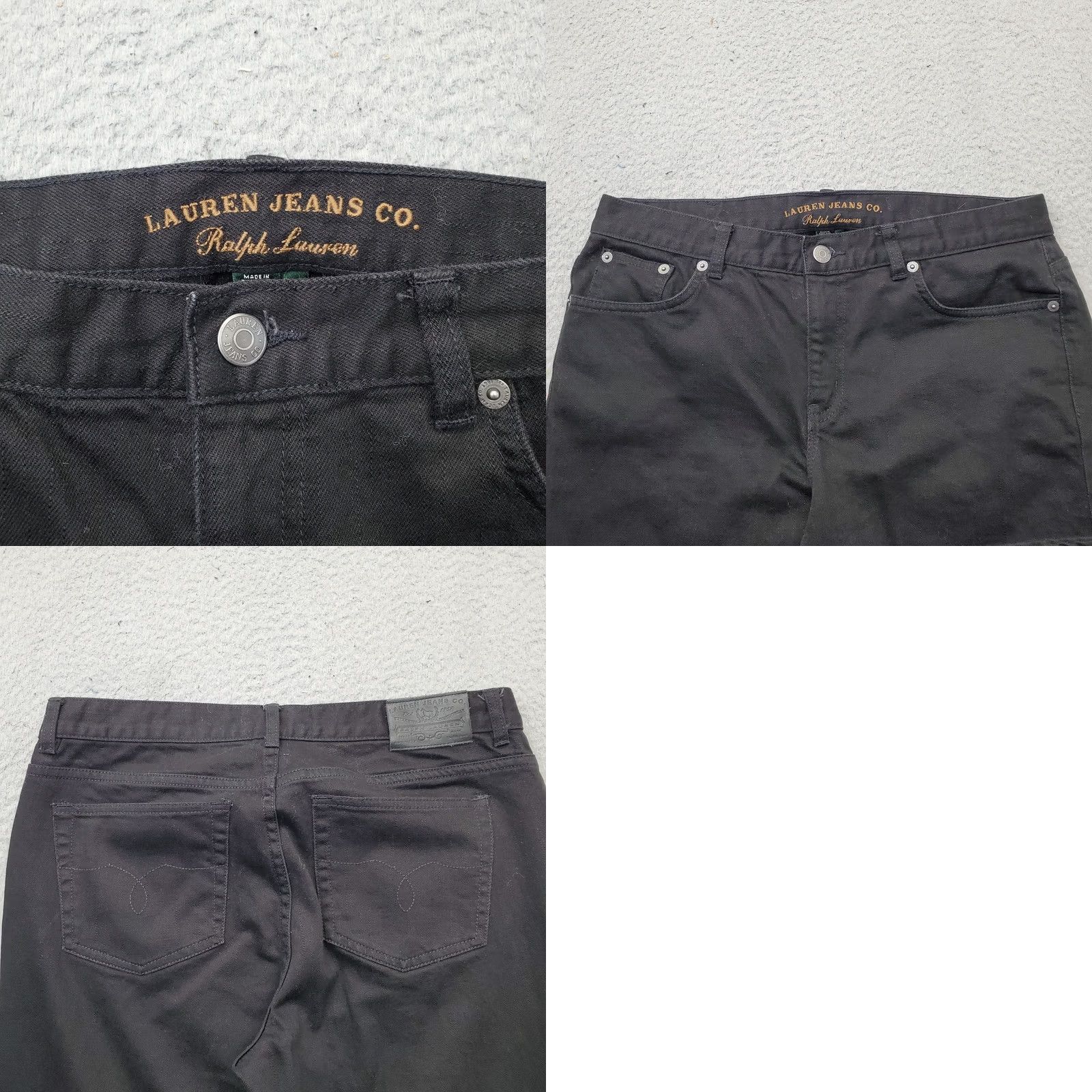 Denime Lauren Jeans Co. Jeans Womens 10P Black Denim Stretch Bootcut 5-Pocket Regular Size 10P Mens Womens Girls Boys Size 32" / US 10 / IT 46 - 8 Thumbnail